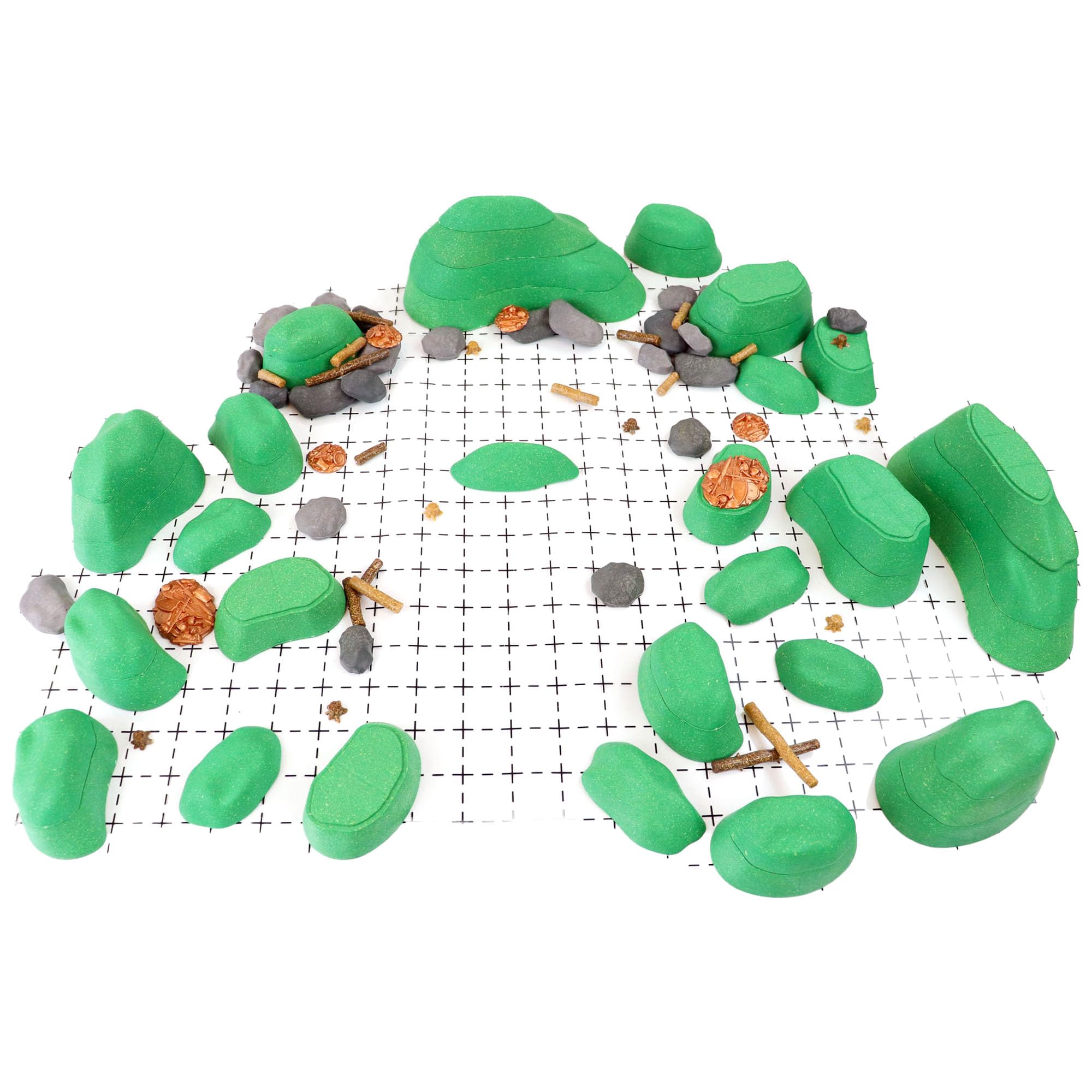 Modular Terrain System: Tabletop & RPG Terrain Game Set for Dungeons & Dragons, Pathfinder, Castles & Crusades, 13th Age, Runequest, Asunder, Zombicide, and More! - Owlbear Set
