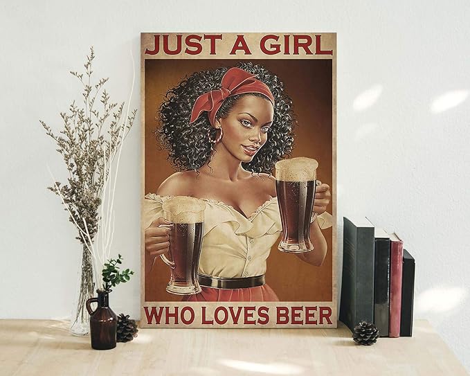 Download Amazon Com Retro Wall Art 70s Beer Poster Just A Girl Who Love Beer Sign Beer Print Craft Beer Beer Svg Beer Art Beer Lover Gift Beer Chart Brewery Bar Wall Decor Posters