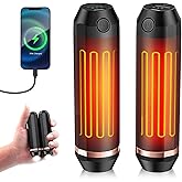3-in-1 AI Hand Warmers Rechargeable 10000mAh, Dual Power Bank & Flashlight, 24Hrs 360° Heating Portable Pocket Heater, Outdoors Hunting Camping Accessories, Gift for Men Women
