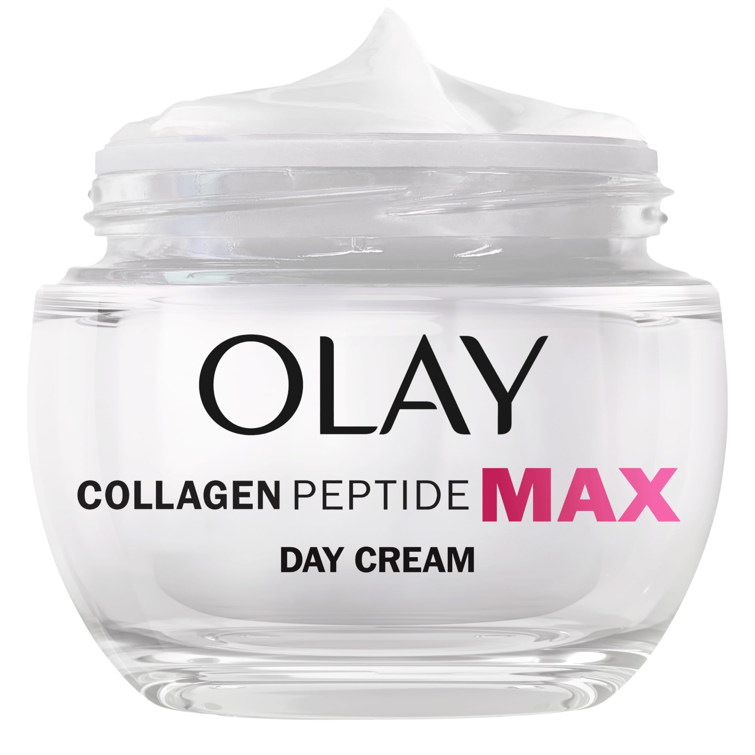 Olay Collagen Peptide MAX Face Moisturiser Day Cream, Skincare Niacinamide 99% Purity & +50% Glycerin Anti Aging Menopausal Skin Care: Strengthens, Restores, Hydrates, 50ml vs Collagen Day Cream — image 1