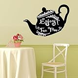 Walplus Wall Sticker Blackboard with Tea Pot Kid