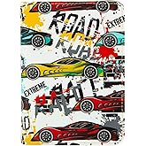 ANNAMISSI Passport Holder,Cute Passport Cover for Women Men,Travel Document Organizer Holder Boy Girl Wallet personalized Leather Rfid Passport Wallet (Race Car)