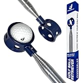 Josongslax Golf Ball Retriever Telescopic for Water, 9/12/15/20Ft GolfBall Grabber Tool, Golf Accessories Gifts for Men, Women &amp; Golfers, Golf Balls Picker with Stainless Steel Shaft &amp; Rubber Grip
