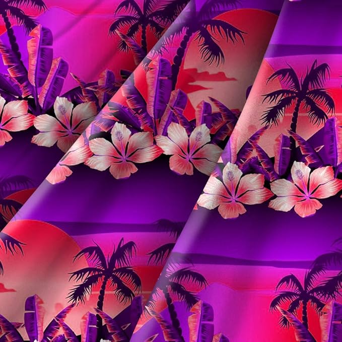 RADANYA Printed Pure Cotton Fabric Floral Printed Hawaiian