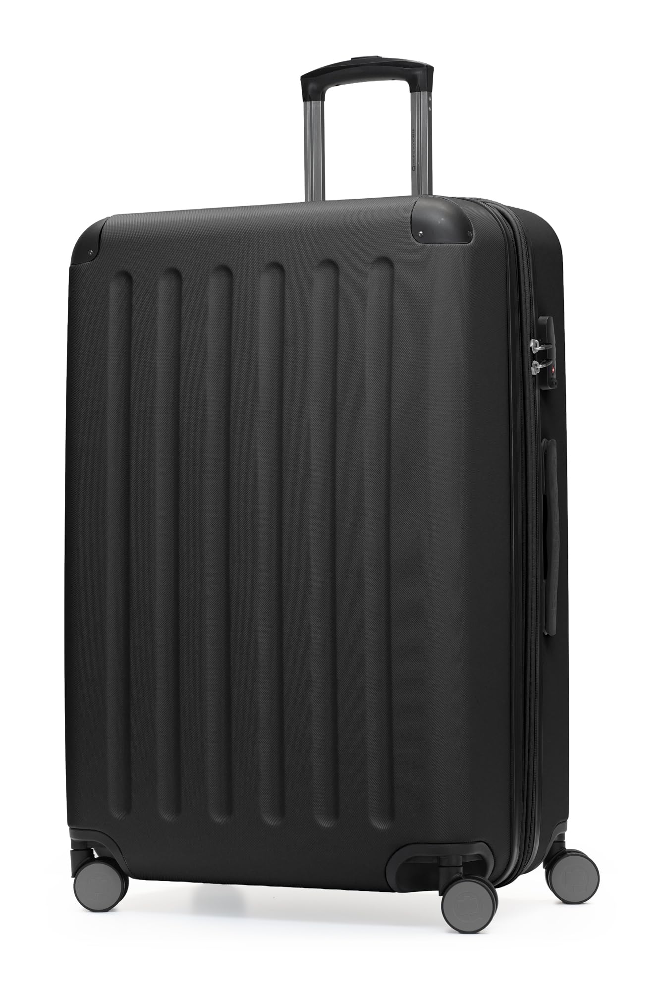 HAUPTSTADTKOFFER - Spree - Luggage Suitcase Hardside Spinner Trolley Expandable 75 cm TSA, Black