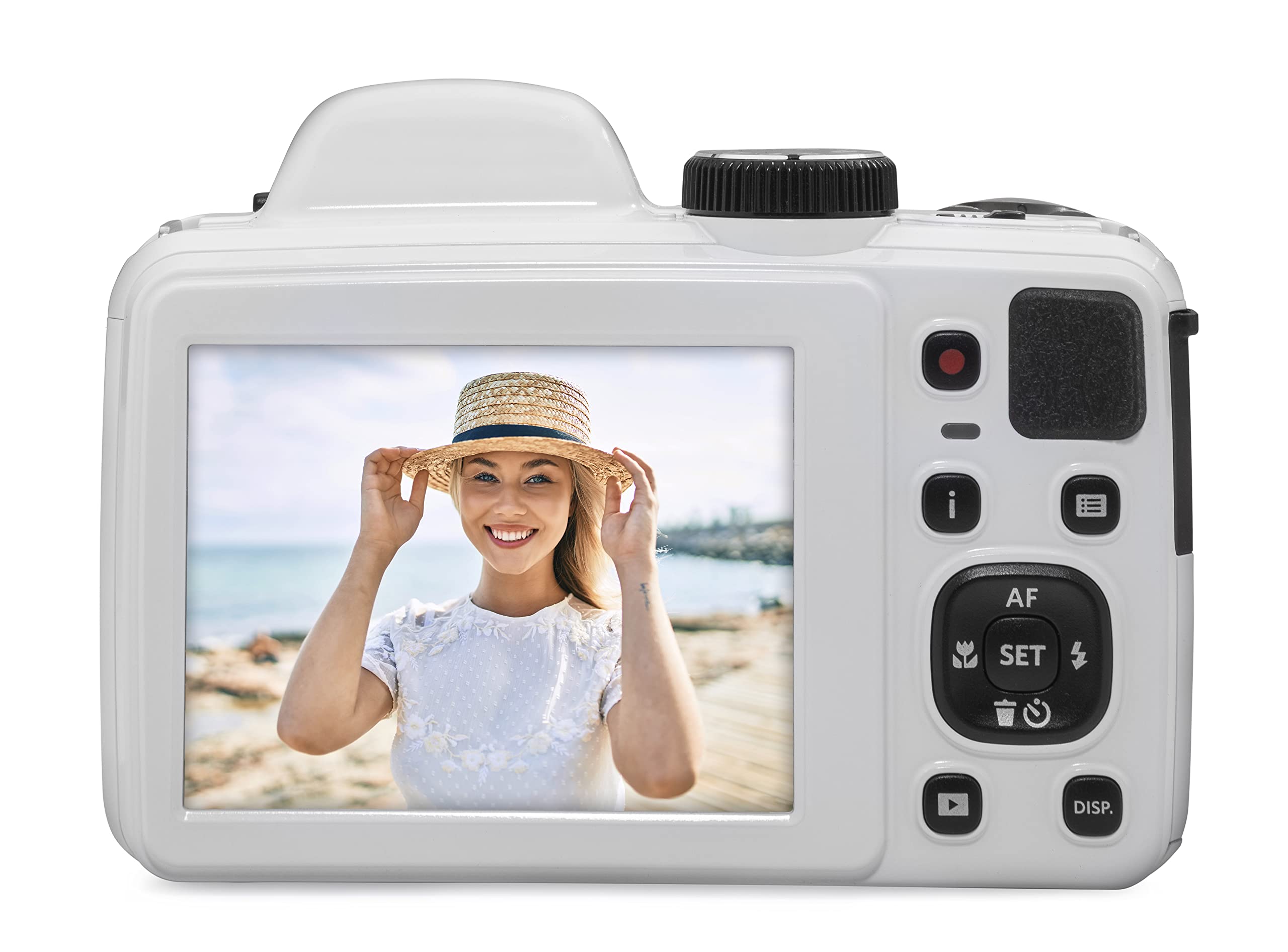 KODAK PIXPRO AZ405-WH 20MP Digital Camera 40X Optical Zoom 24mm Wide Angle Lens Optical Image Stabilization 1080P Full HD Video 3