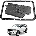 YzusGomumu Automatic Transmission Filter Oil Pan Gasket Kit Compatible With 2001-2006 Mitsubishi Montero 3.5L 3.8L 2001-2004 Mitsubishi Montero Sport 3.0L 3.5L Oil Pan Filter Kit Replaces MR528836