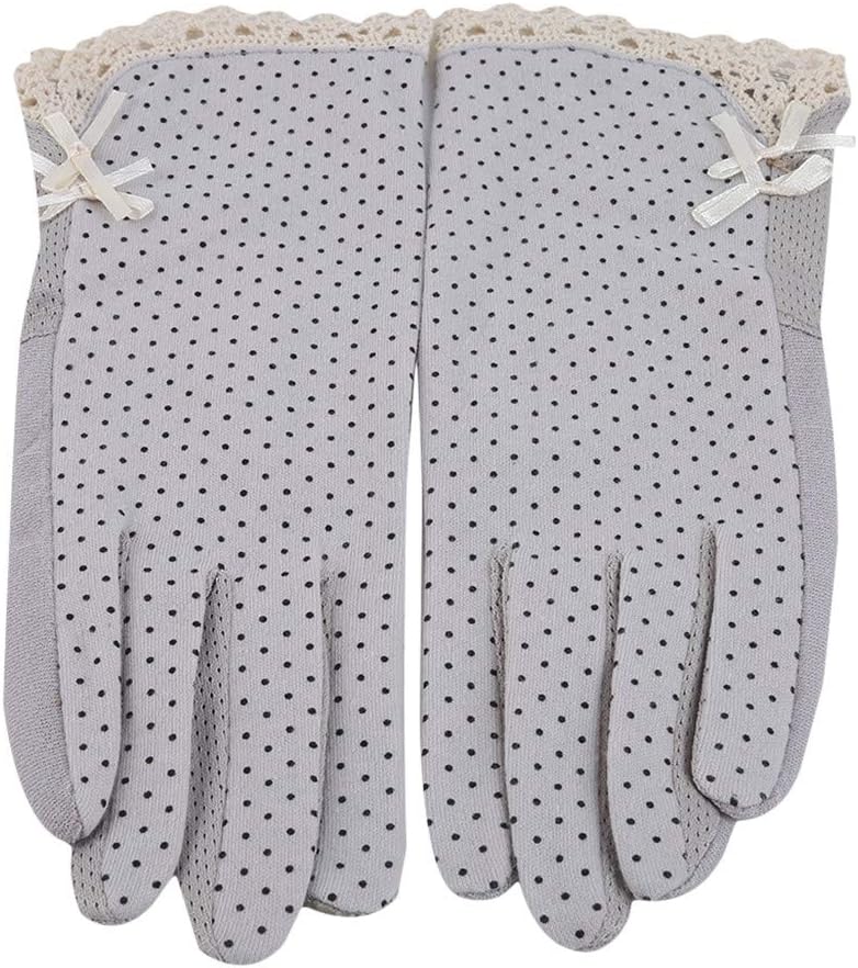 GOMYIE Lightweight Non-Slip Short Gloves Women Summer Drive Sun Protection Gloves