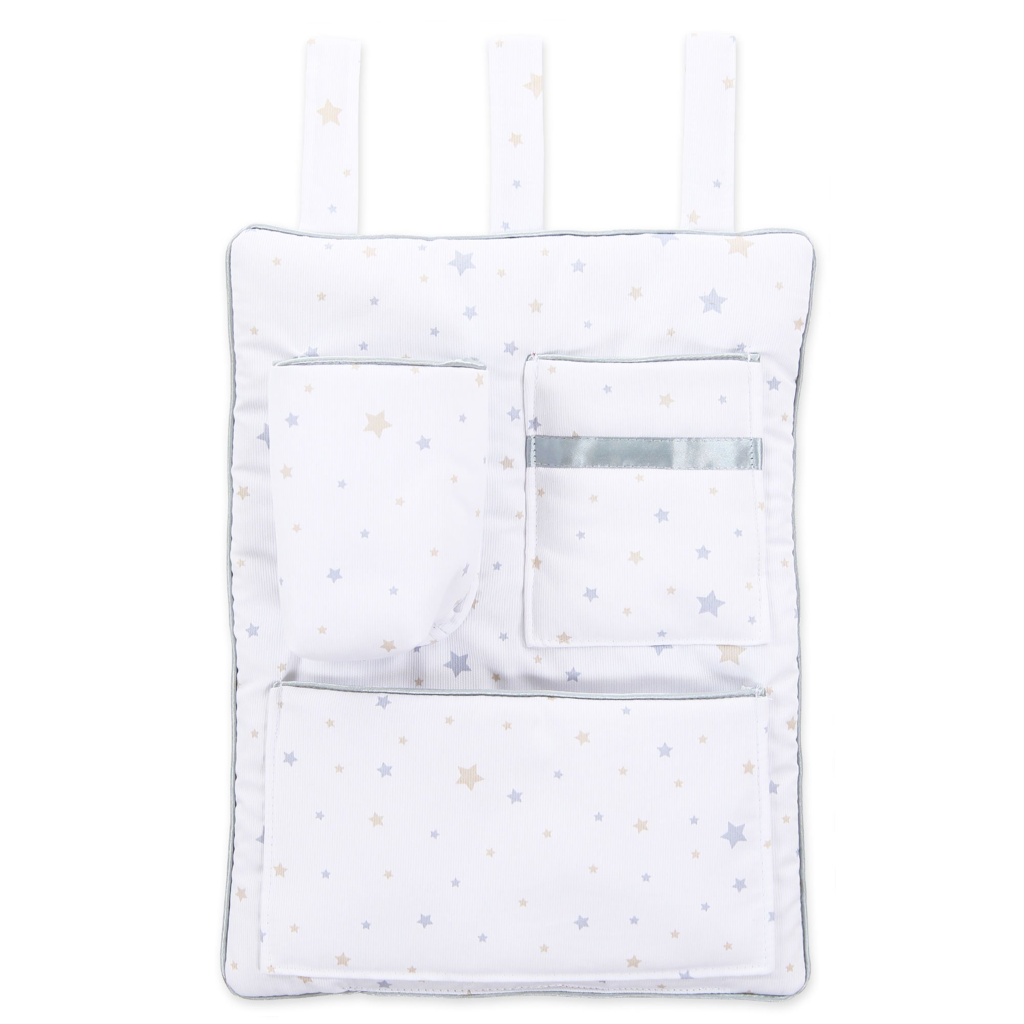 babybay Organizer, White starsmix Sand/Azure