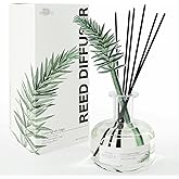BITSOTA Lemongrass Sage Reed Diffuser Set for Bathroom & Home, Long Lasting Essential Oil Aroma, Glass Bottle Home Fragrance with Sticks, Ideal Gift for Woman,9.85oz (280ml)