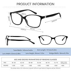 STASTEND 3 Pack Progressive Multifocus Reading