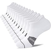 Niorasen Mens Low Cut Ankle Socks, Moisture Wicking Cotton Casual Short Socks, Breathable & Comfy, 6 Pairs
