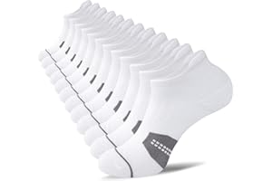 Niorasen Mens Low Cut Ankle Socks, Moisture Wicking Cotton Casual Short Socks, Breathable ＆ Comfy, 6 Pairs