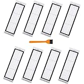 Roborock Filters Compatible with Roborock S6 Pure, S6, E4,S4 Max, S6 MaxV, S4, E2, E3, E5, E20 E25 E35 S50 S65 Xiaomi Mijia Robot Vacuum,8 Filters, 1 Cleaning Tools