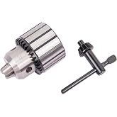 HFS(R) Drill Press Chuck with Key JT33 Taper Mount 3-Jaw for Lathes Drilling Machine 1/32"-1/2"(1-13mm)