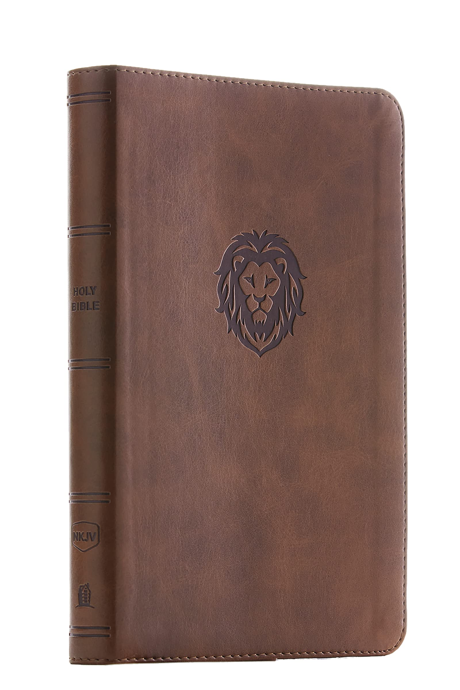 NKJV, Thinline Bible Youth Edition, Leathersoft, Brown, Red Letter, Comfort Print: Holy Bible, New King James Version Feb 26, 2019