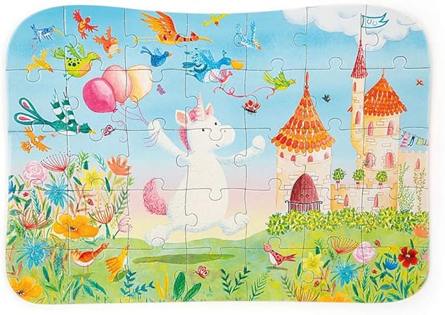 Amazon Jellycat マジカルユニコーンドリームパズル 子供用 35ピース ジグソーパズル おもちゃ