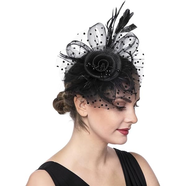 Mesh Fascinators for Women Kentucky Hats for Women Tea Party  display picture 3