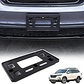 Car License Plate Frame Bracket Compatible with Honda Pilot 2015-2022,ABS No Drill Front Bumper License Plate Holder Mount Adapter Relocation Kit Accessories 1PCS