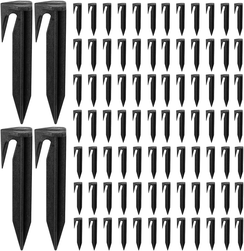 Gatphy 100Pcs Robotic Lawnmower Boundary Cable Pegs - Durable Ground Anchors