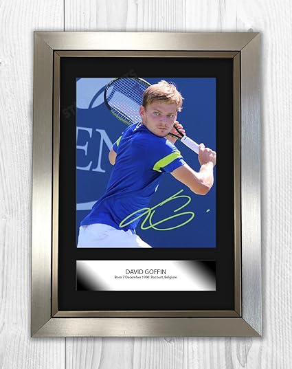 Engravia Digital David Goffin Poster Signed Mounted Autograph Reproduction Photo A4 Print Silver Frame Amazon Fr Cuisine Maison