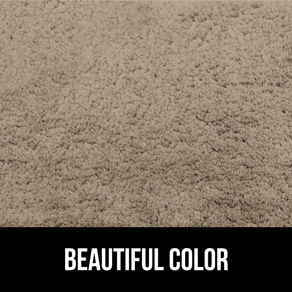 Gorilla Grip Original Premium Luxury Bath Rug, 30x20 Inch, Incredibly Soft, Thick, Absorbent Bathroom Mat Rugs, Machine Wash and Dry, Plush Carpet Mats for Bath Room, Shower, Hot Tub, Spa, Beige: Home & Kitchen