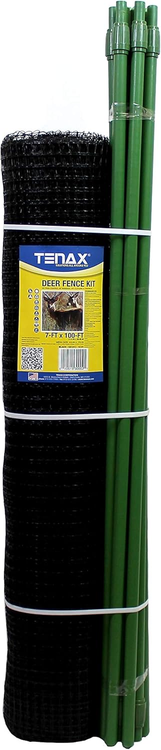 Tenax 084060 2A130002 Deer Fence Kit, 7' x 100'