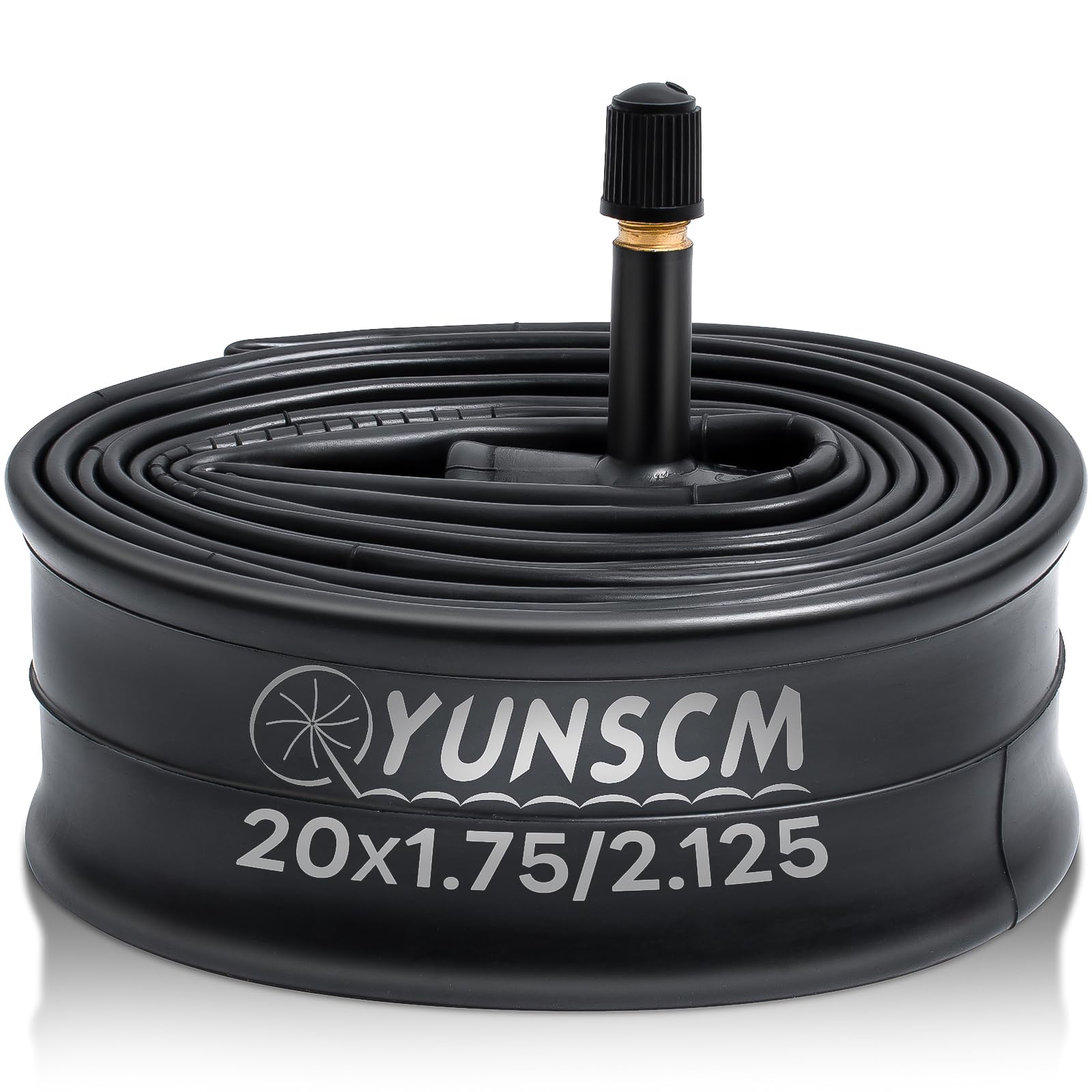 Photo 1 of 1-PC 20" Bike Tube 20x1.75 20x1.95 20x2.125 Schrader Valve 20 Inner Tube Compatible with 20 x 1.75/2.125 Bike Bicycle Tire Tube