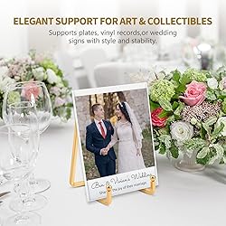 Plate Holder Easel Display Stand - 4.5 inch Metal