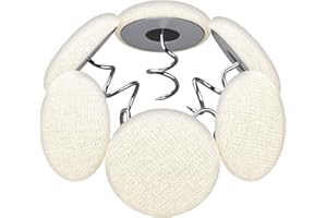 AOUKAR Upholstery Pins Twist for Slipcovers - Bed Skirt Pins - Furniture Pins to Hold Slipcovers（12Pack Rice White