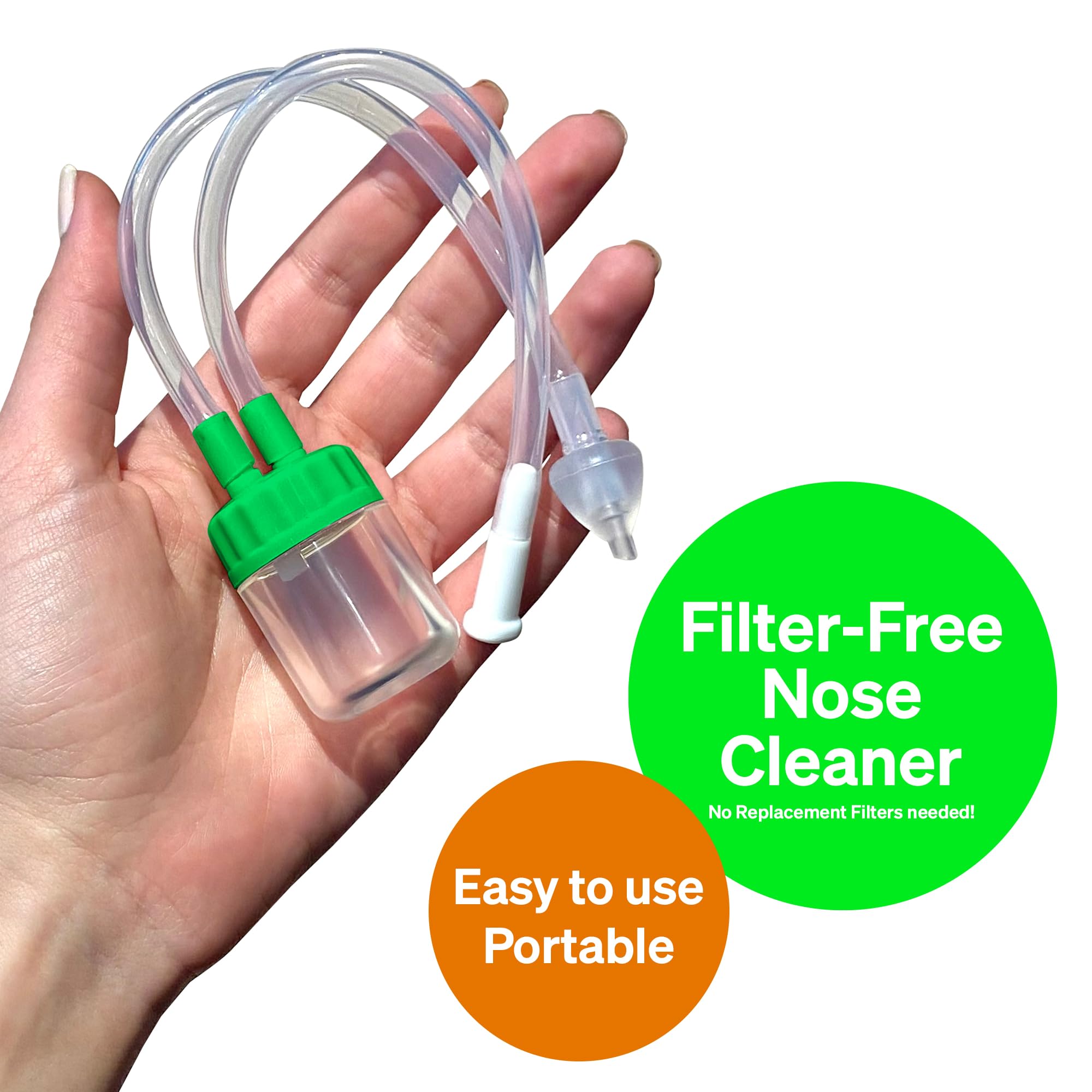 Nose Sucker for Baby by LoveNoobs™, BPA/BPS Free, Safe Nasal Aspirator for Baby, Saca Mocos para Bebes, for Newborn & Infant, No Extra Filter Needed