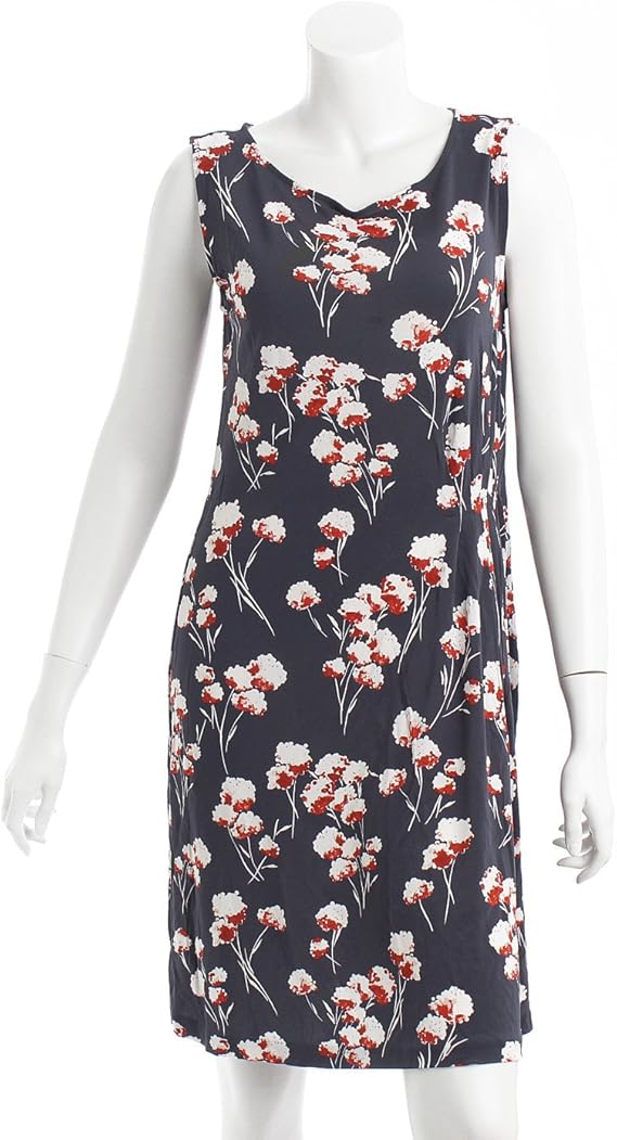 Amazon Co Jp トリーバーチ フラワーモチーフ ノースリーブワンピース 花柄 グレー 服 ファッション小物