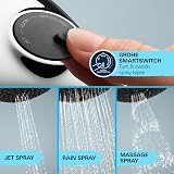 GROHE Vitalio Comfort 110 Shower Set Square Hand Shower 3 Sprays 1.75m Hose view 4