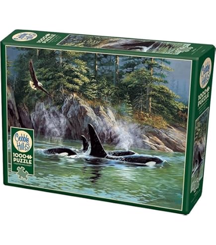 Cobble Hill Puzzle 1000 Pezzi – Leviathan Of Glacier Bay, Megattera, Con Poster, 67.6x48.9 Cm