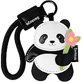 PLwelth Cute Bag Charms Leather Animal Keychain for Women Girls Kawaii Bag Charm Accessories for Purse Handbag Backpack Decor