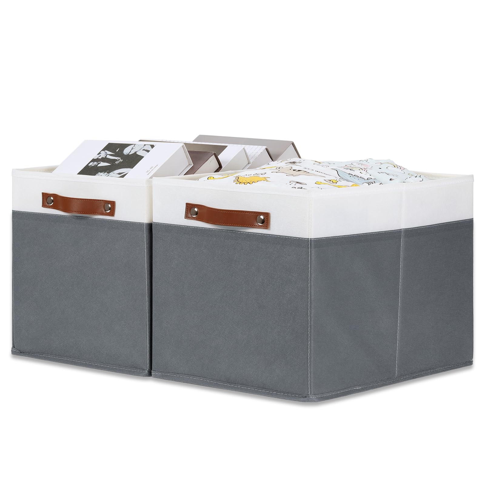 Bidtakay Large Storage Bins Collapsible Fabric