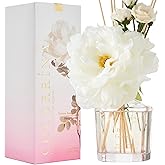 COCORRÍNA Reed Diffuser - Peony Garden 8.5oz Flower Reed Diffuser Set with 8 Sticks, Home Fragrance Reed Diffuser for Home Bedroom Office Bathroom Shelf Decor (Master Collection)