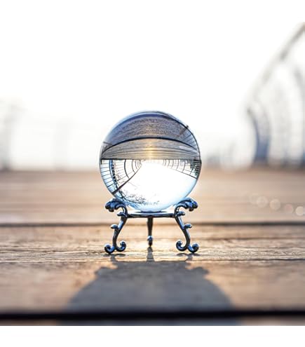 Amazon.com: qianyue 雷射雕刻十二生肖水晶球微型立體水晶工藝裝飾玻璃