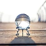 ZEERSHEE 60mm Sparkling Clear Crystal Ball with