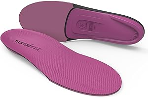 Superfeet All-Purpose Women's High Impact Support Insoles (Berry) - Trim-To-Fit Orthotic Arch Support Inserts for Women's Running Shoes - Professional Grade