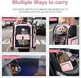 Lekesky Large Cat Carrier Backpack Expandable Pink L 25 Lbs Pet Carrier view 5