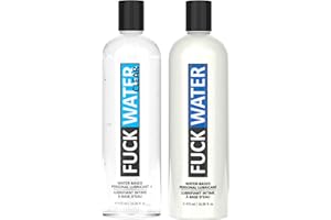 Fuck Water And Fuck Water Clear Lubricants – Water-Based and Glycerin-Based Lube Duo – 2x16 oz