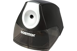 BOSTITCH Compact Desktop Electric Pencil Sharpener, Black, Sold as 1 Each