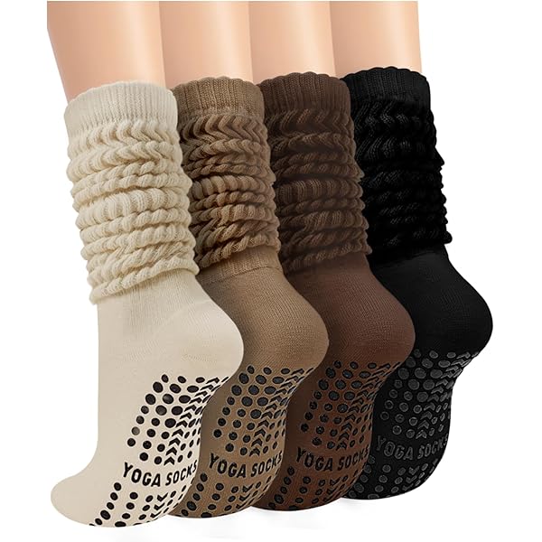 Pack De 3 Calcetines Antideslizantes FIDWALL Para Mujer - Ideales Para Pilates, Yoga Y Fitness En Casa