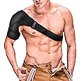AIRE Shoulder Brace for Men and Women Recovery, Adjustable Shoulder Support for Rotator Cuff, AC Joint Pain Relief, Arm Sling for Injury, Perfect Fit Arm Compression Sleeve (One Size Regular)