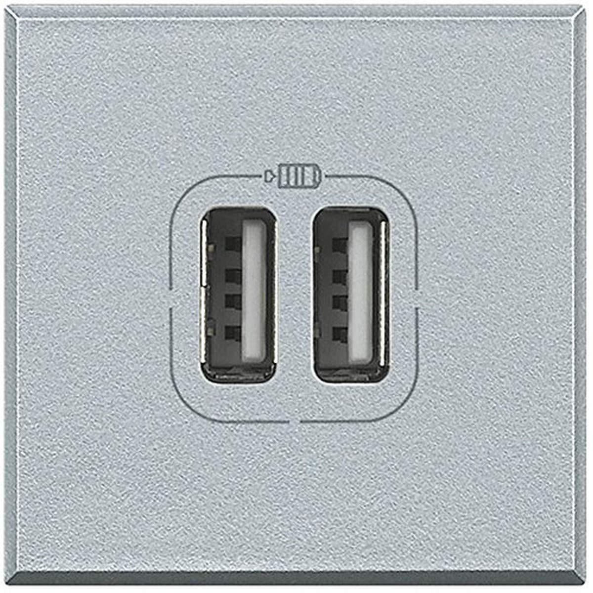 Legrand HC4285C2 USB Charging Module 2-Way Aluminium