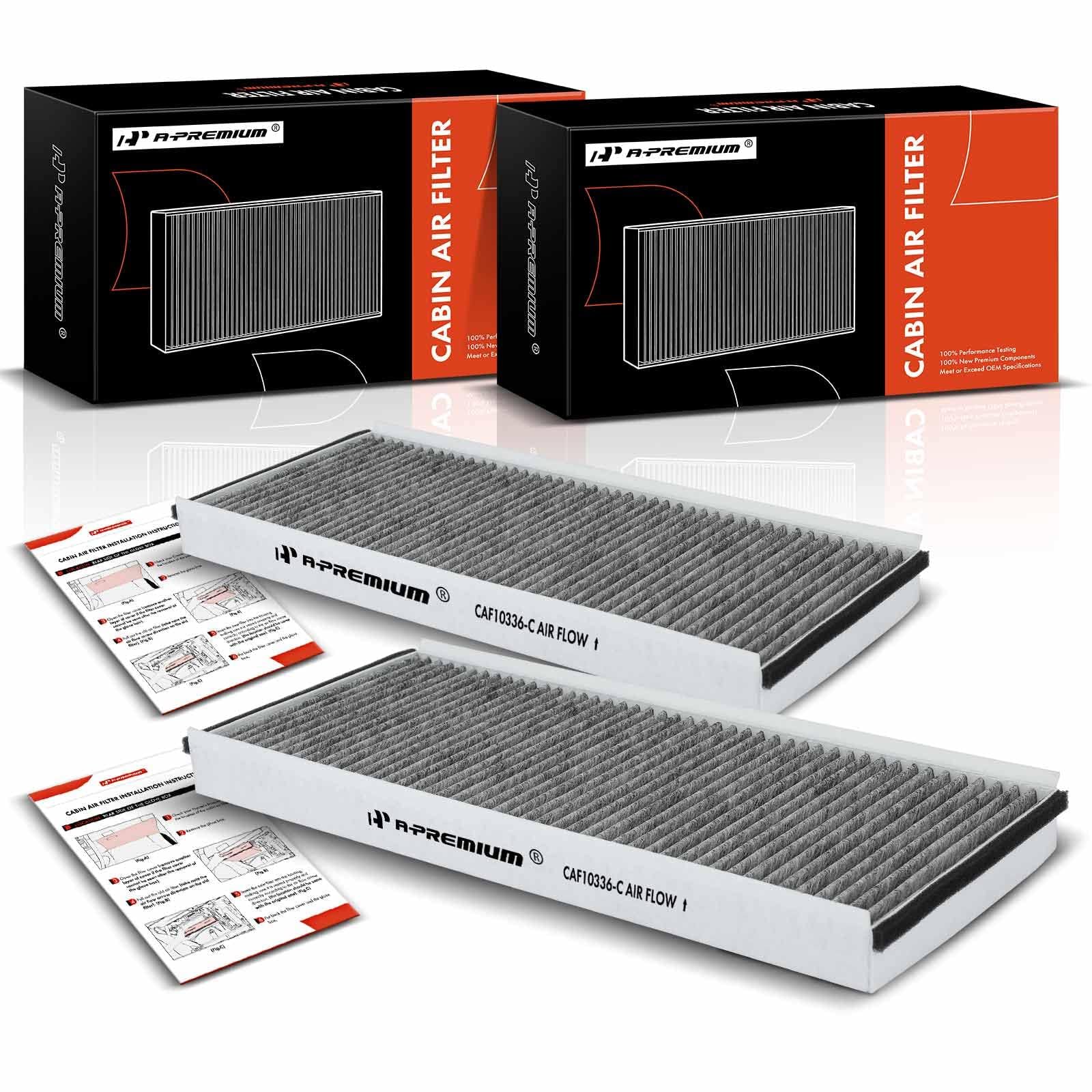 Photo 1 of A-Premium 2-PC Cabin Air Filter with Activated Carbon Compatible with Dodge Sprinter 2500, Sprinter 3500, 2003-2006 & Freightliner Sprinter 2500, Sprinter 3500, 2002-2006, 2.7L, Located Under Hood