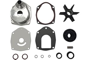 KUNOANZ 46-817275Q4 817275T4 Water Pump Impeller Kit Repair For Mercury Outboard 30 40 45 50 60 65 75 90 100 115 125 200 225 250 275 300 HP 817275A08 817275A4 817275K05 817275Q05 Sierra 18-3570 18-3147