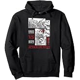 Attack on Titan Eren Yeager vs Reiner Braun Manga Fight Logo Pullover Hoodie