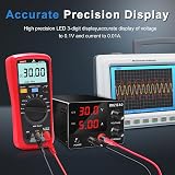 RUZIZAO DC Power Supply 30V 5A Variable Bench Adjustable Encoder view 3